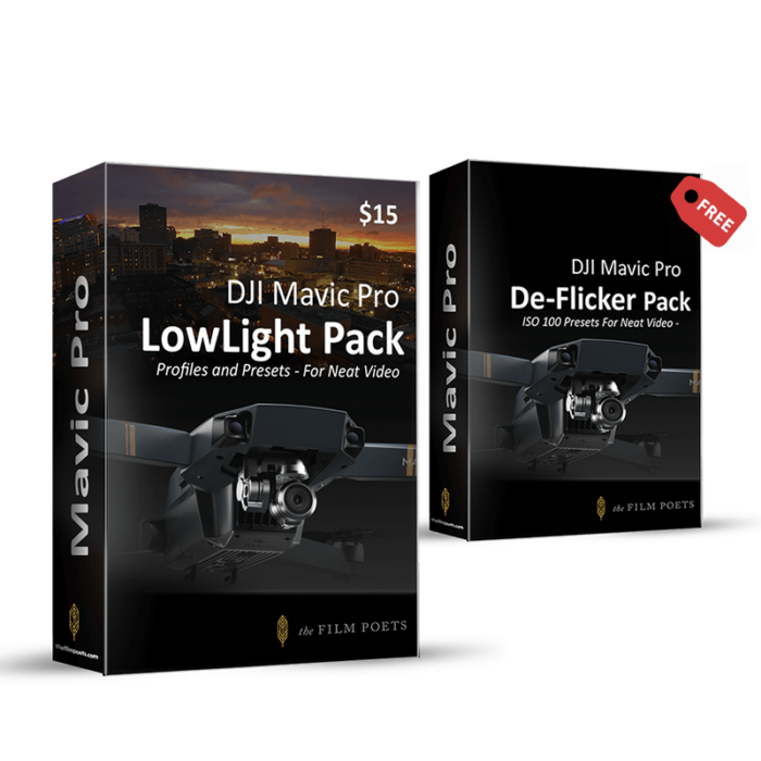 Low Light Pack for DJI Mavic Pro and Neat Video